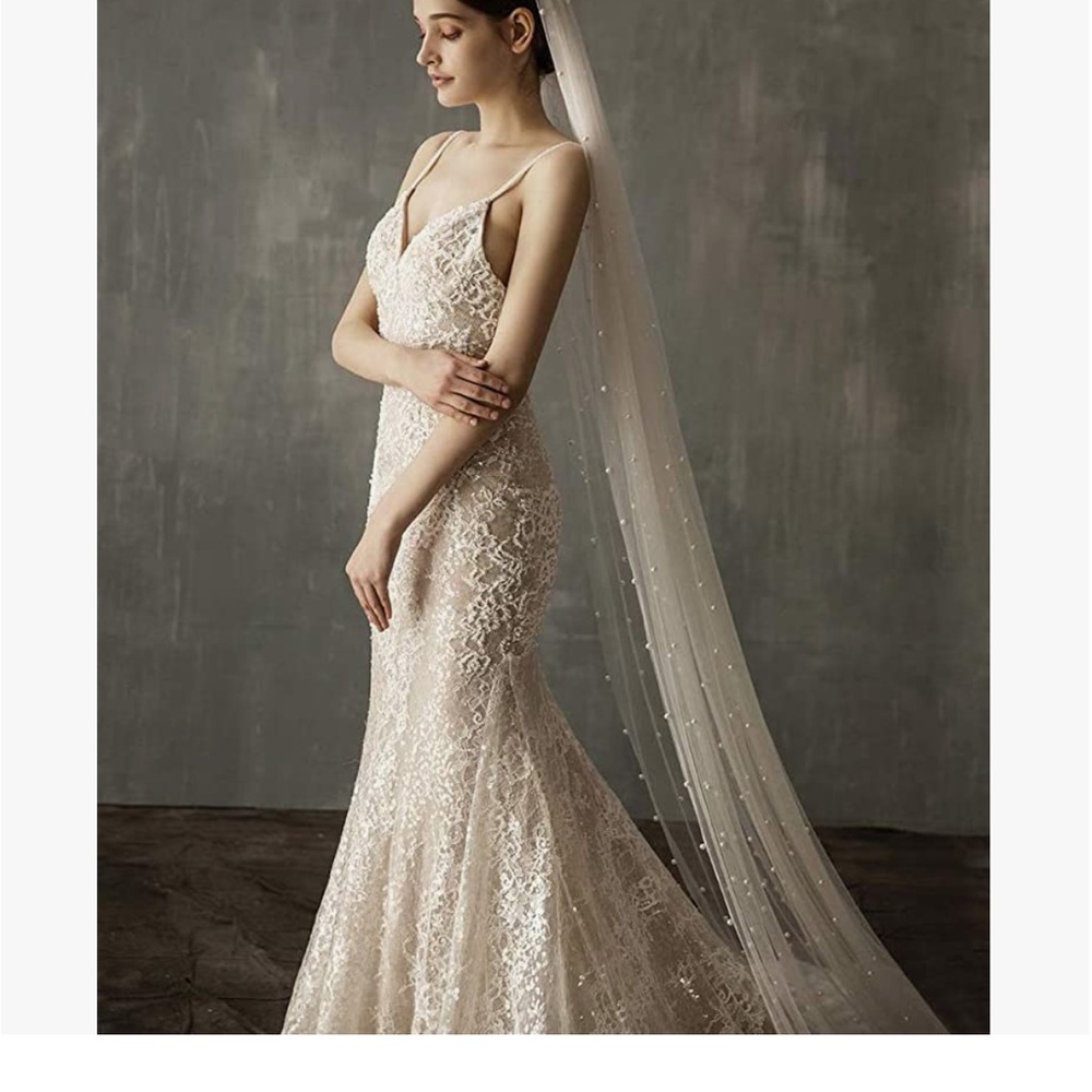 Pearl Wedding Bridal Veil